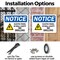 Signmission Electrical Panel In Wall Cavity, 10 in W x Rectangle, Plastic OS-2PACK-NS-P-710-L-11667 - alternate 3